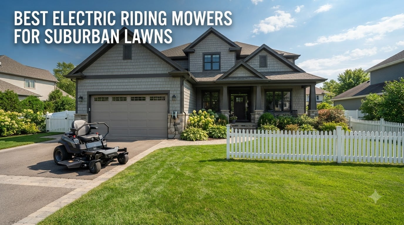 best electric riding mowers for suburban lawns