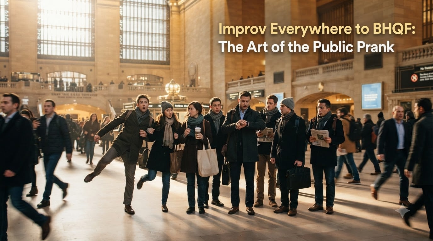 Improv Everywhere to BHQF: The Art of the Public Prank