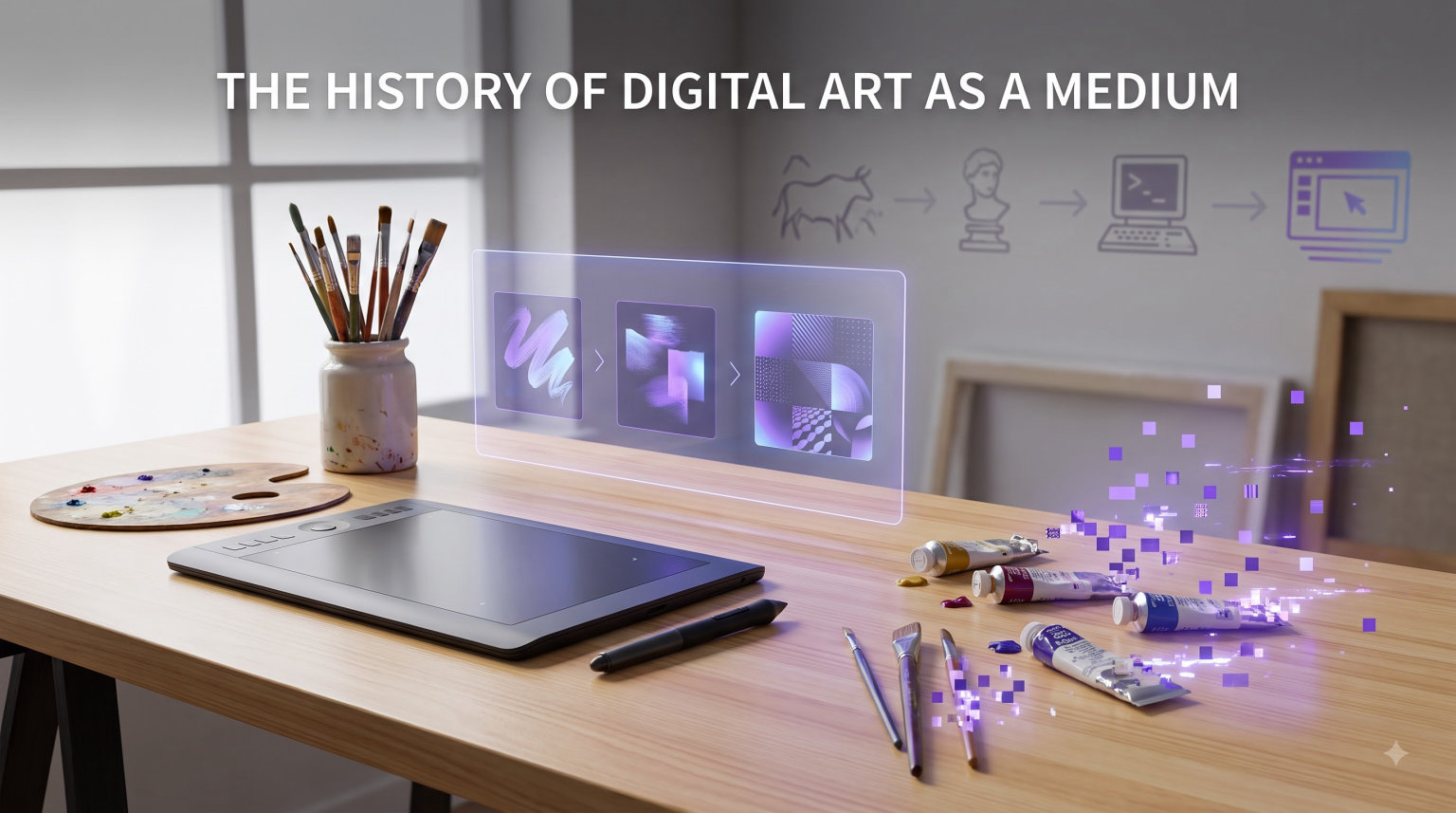 the history of digital art as a medium