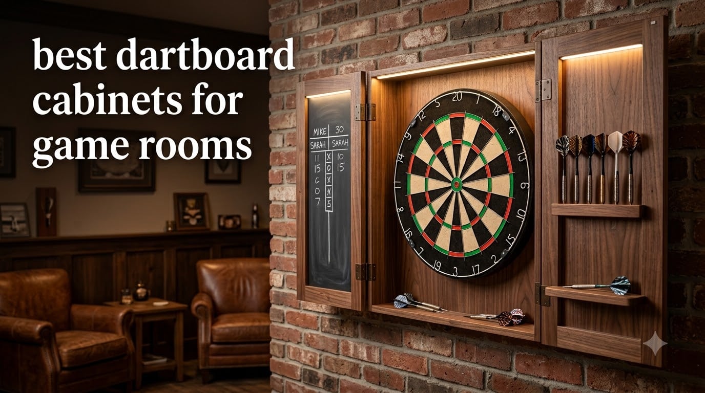 best dartboard cabinets for game rooms