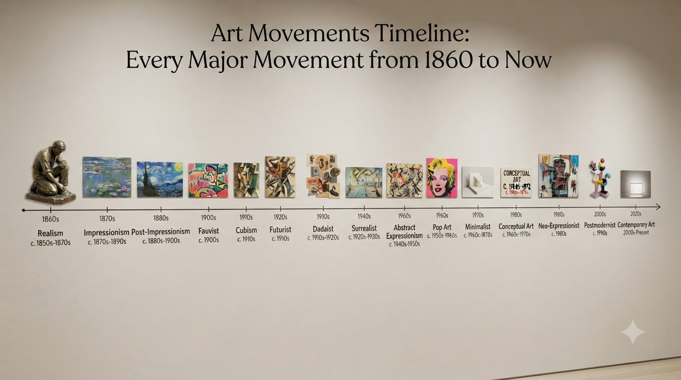 Art Movements Timeline: Every Major Movement from 1860 to Now