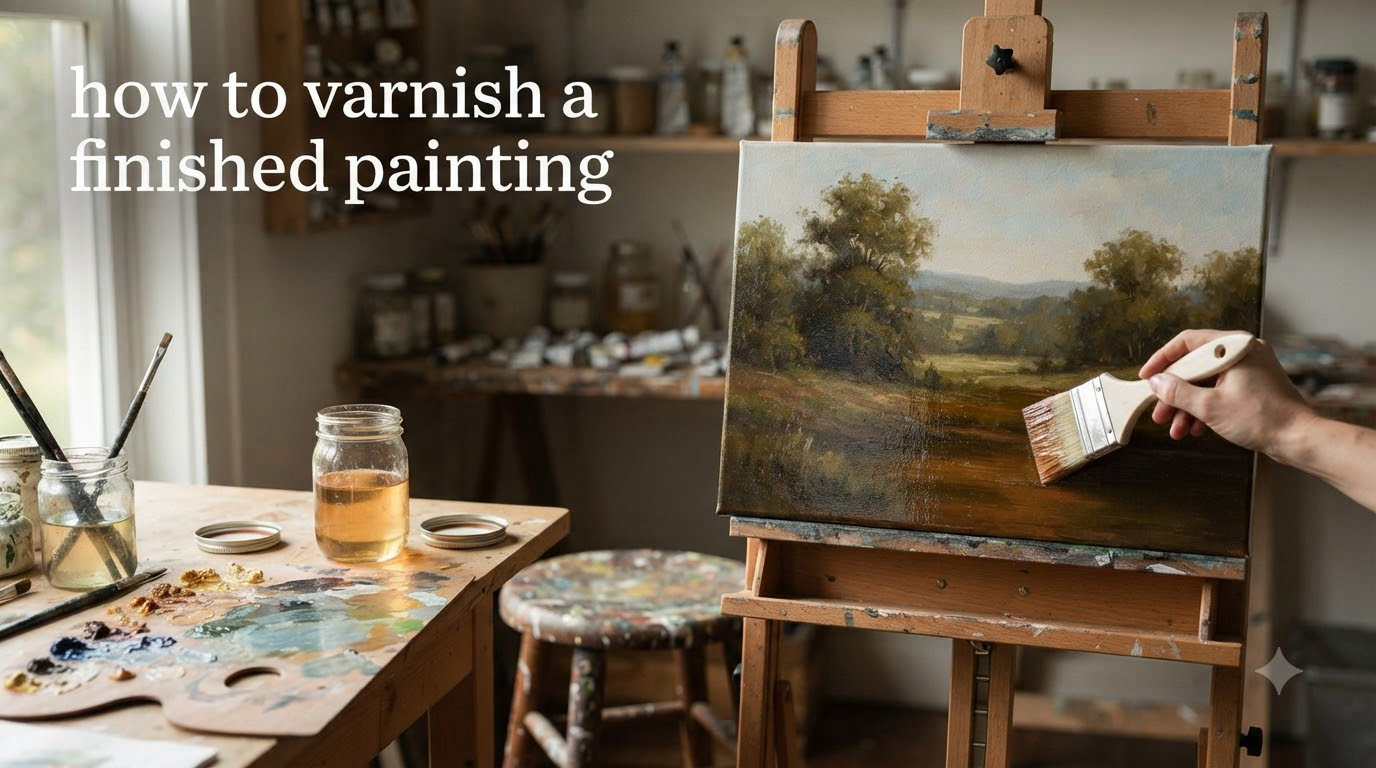 how to varnish a finished painting