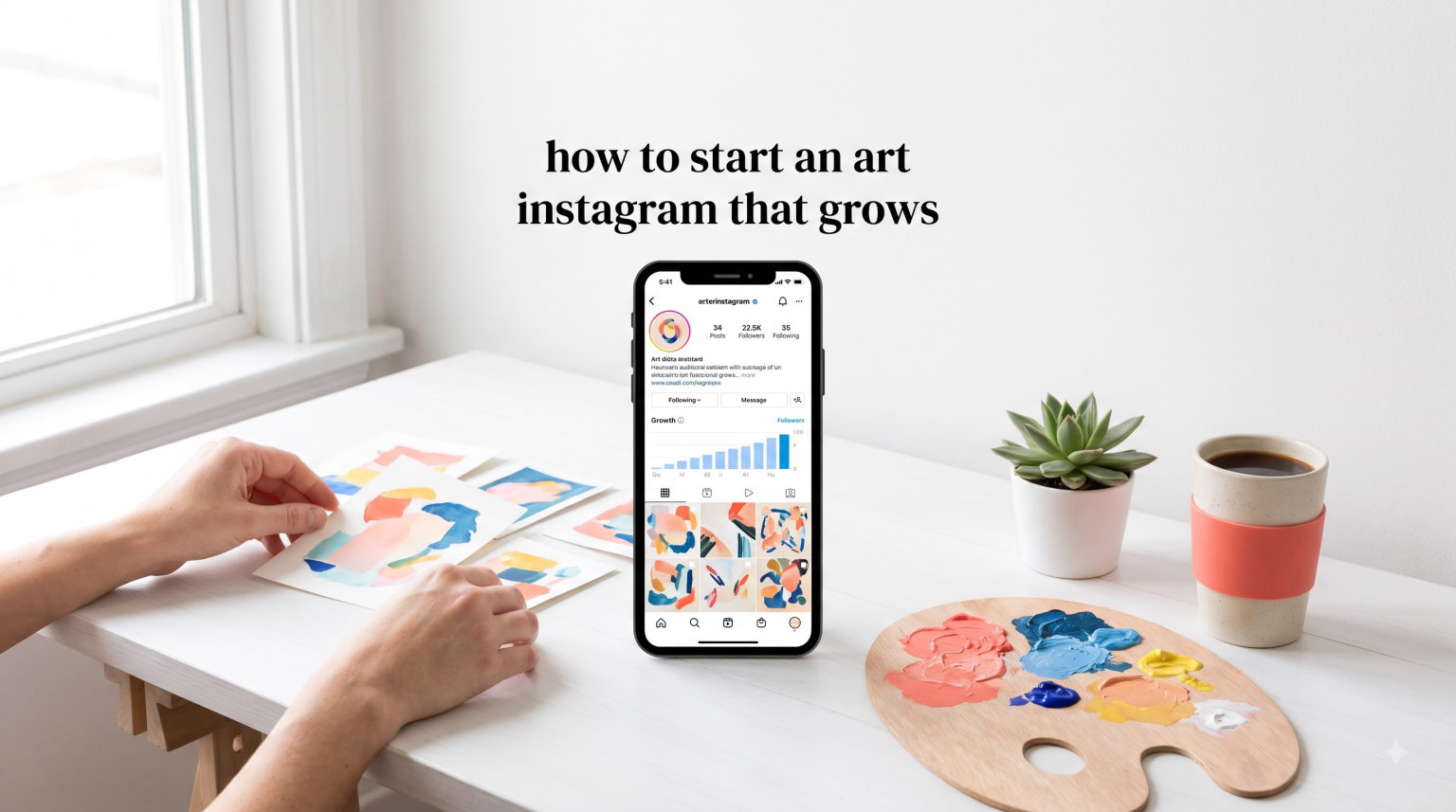 how to start an art instagram that grows