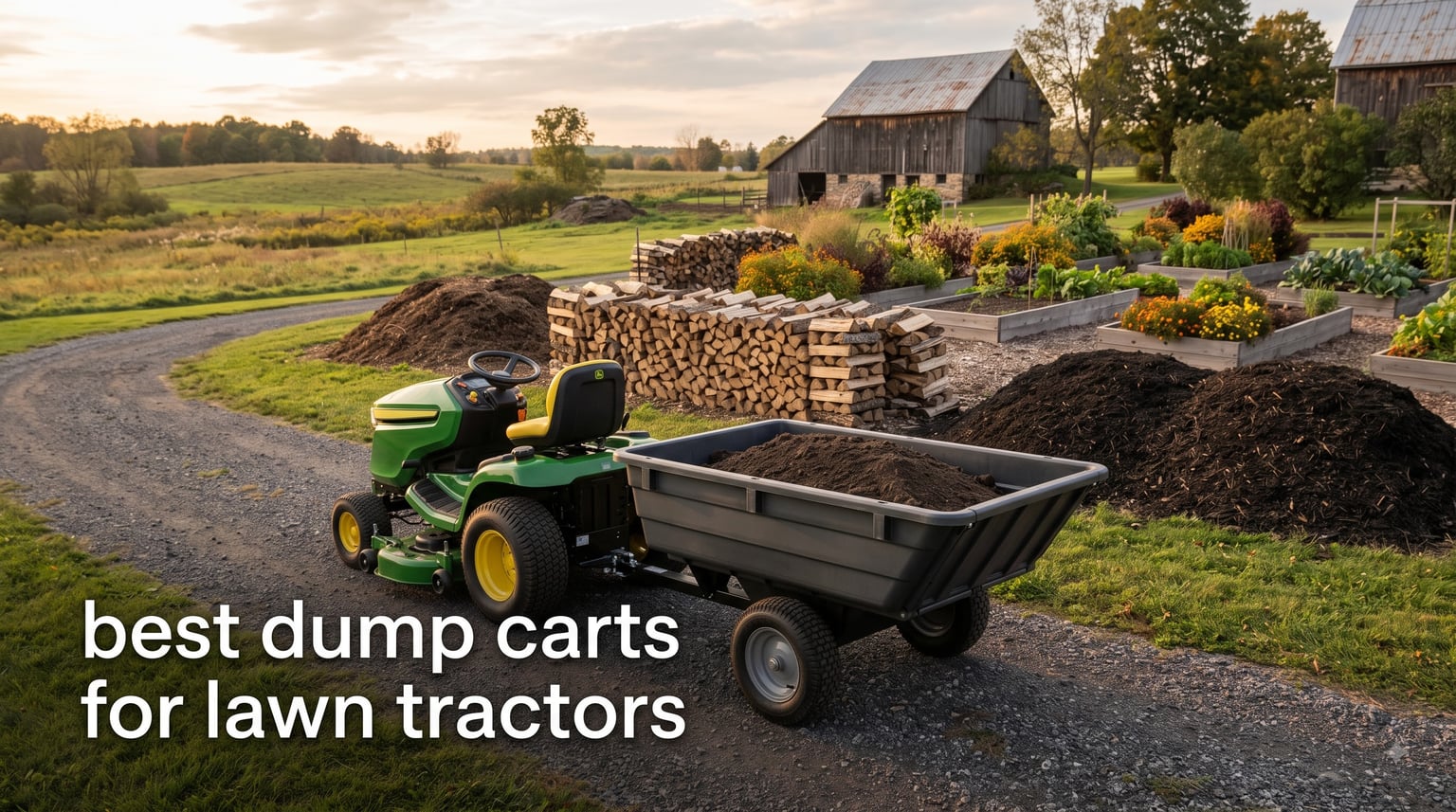 best dump carts for lawn tractors