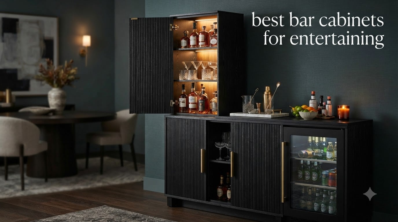 best bar cabinets for entertaining