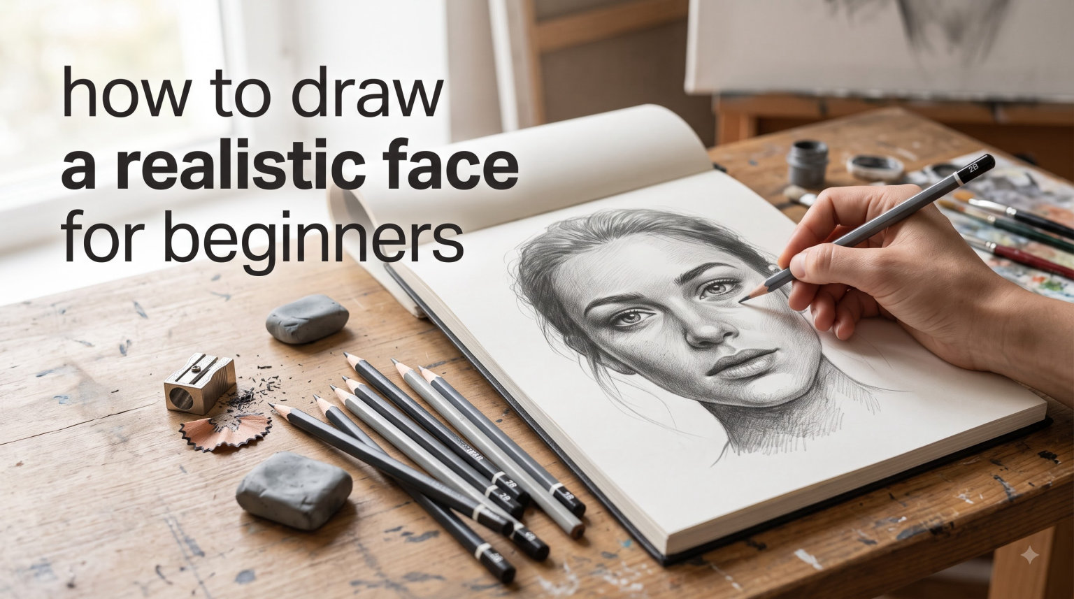 how to draw a realistic face for beginners