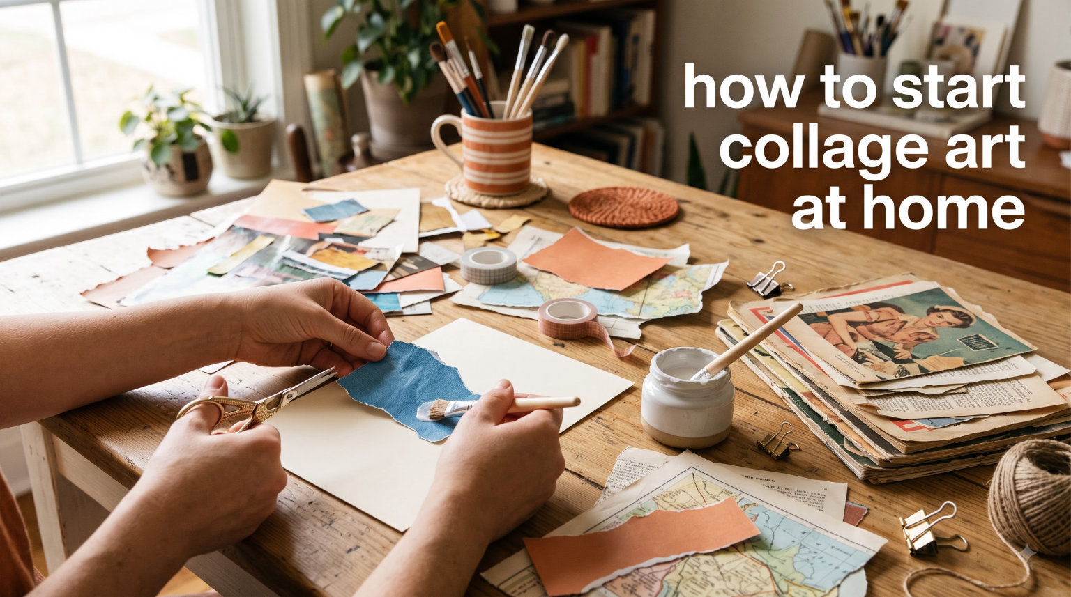 how to start collage art at home