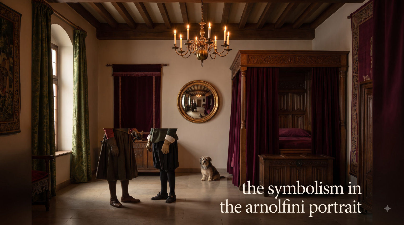 the symbolism in the arnolfini portrait