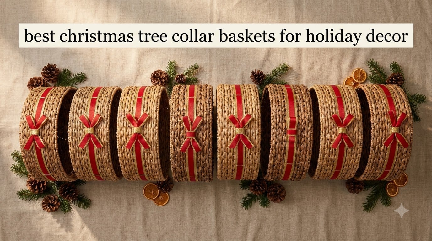 best christmas tree collar baskets for holiday decor