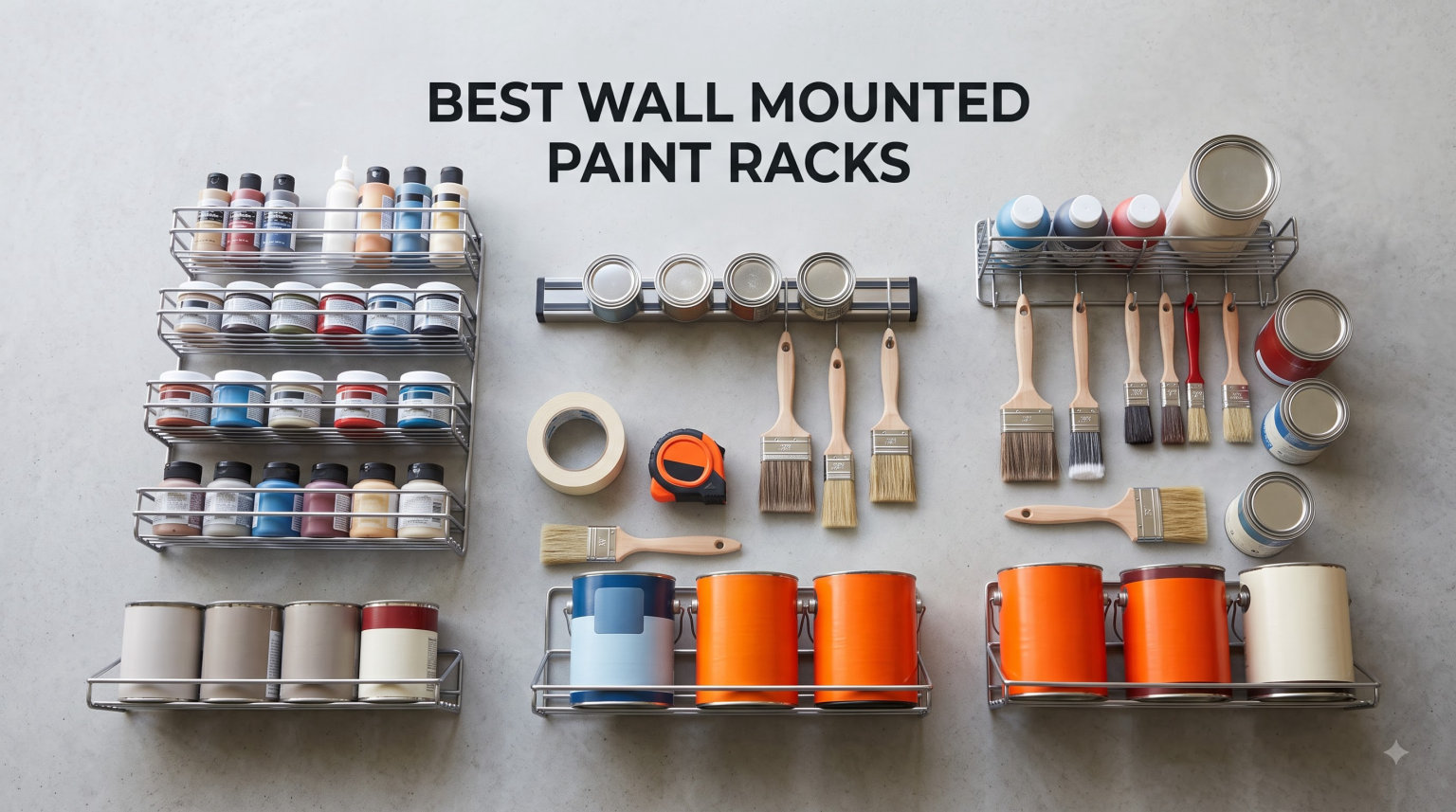 best wall mounted paint racks