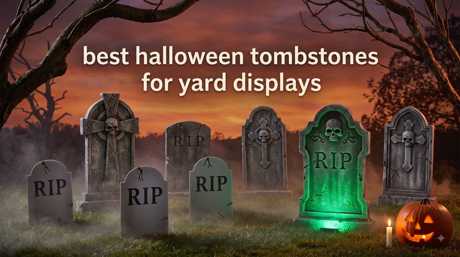 best halloween tombstones for yard displays