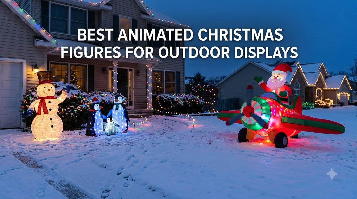 best animated christmas figures for outdoor displays
