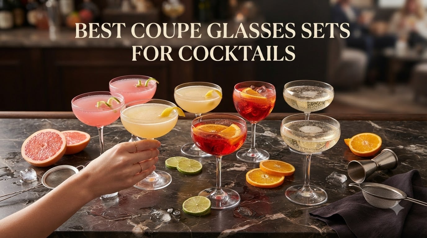 best coupe glasses sets for cocktails