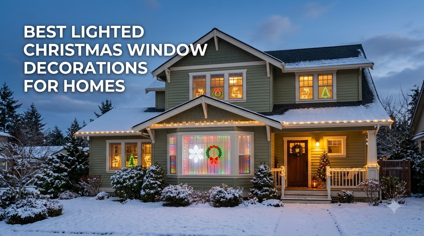 best lighted christmas window decorations for homes