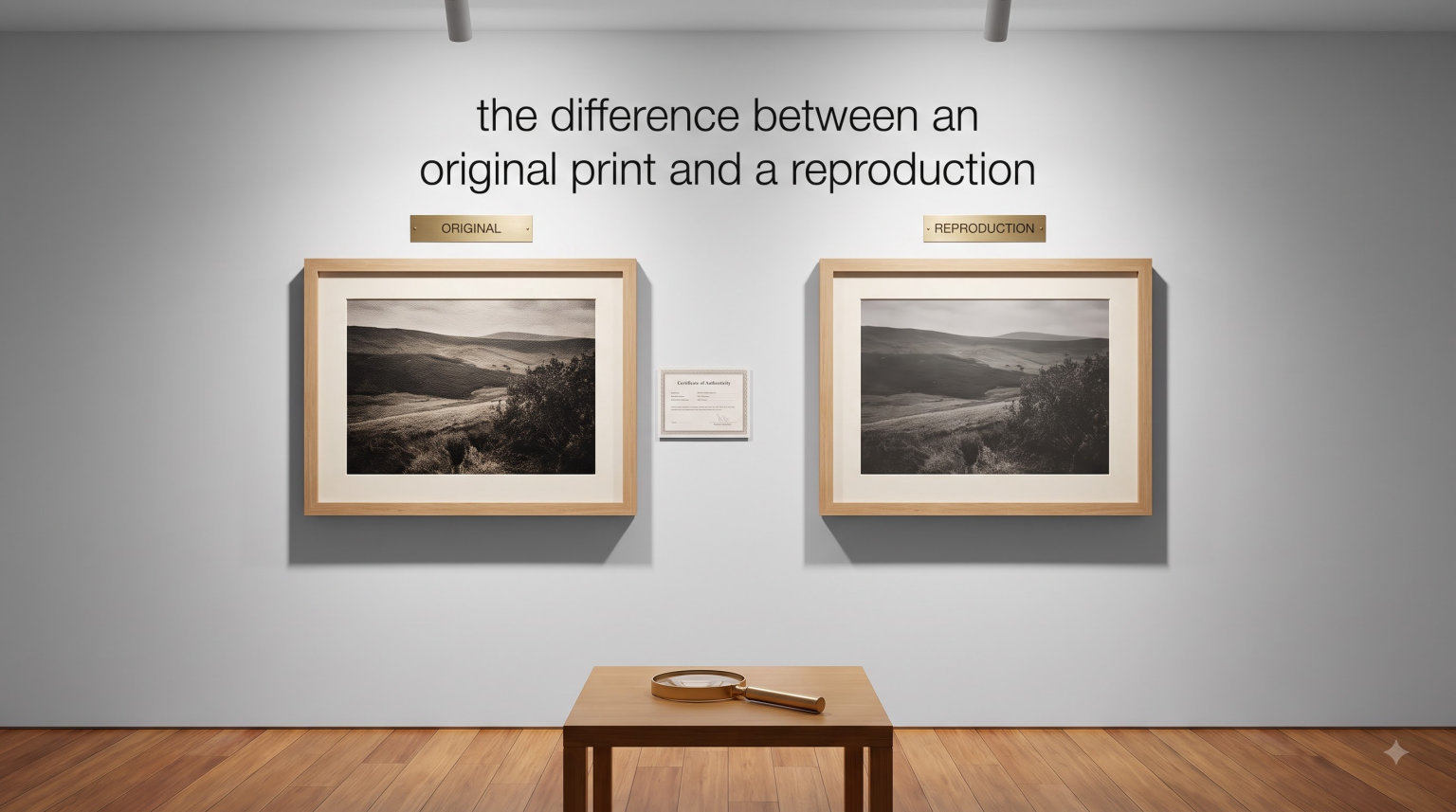 the difference between an original print and a reproduction