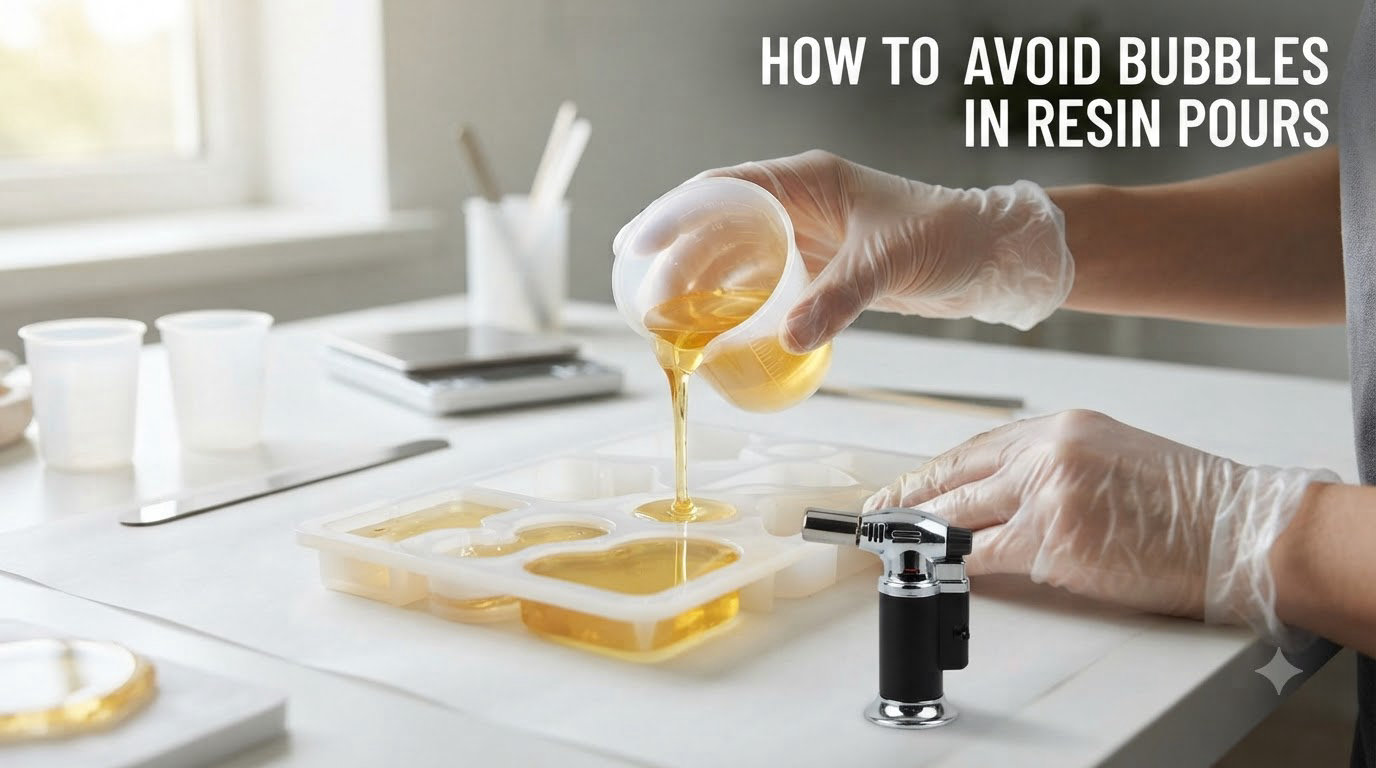how to avoid bubbles in resin pours
