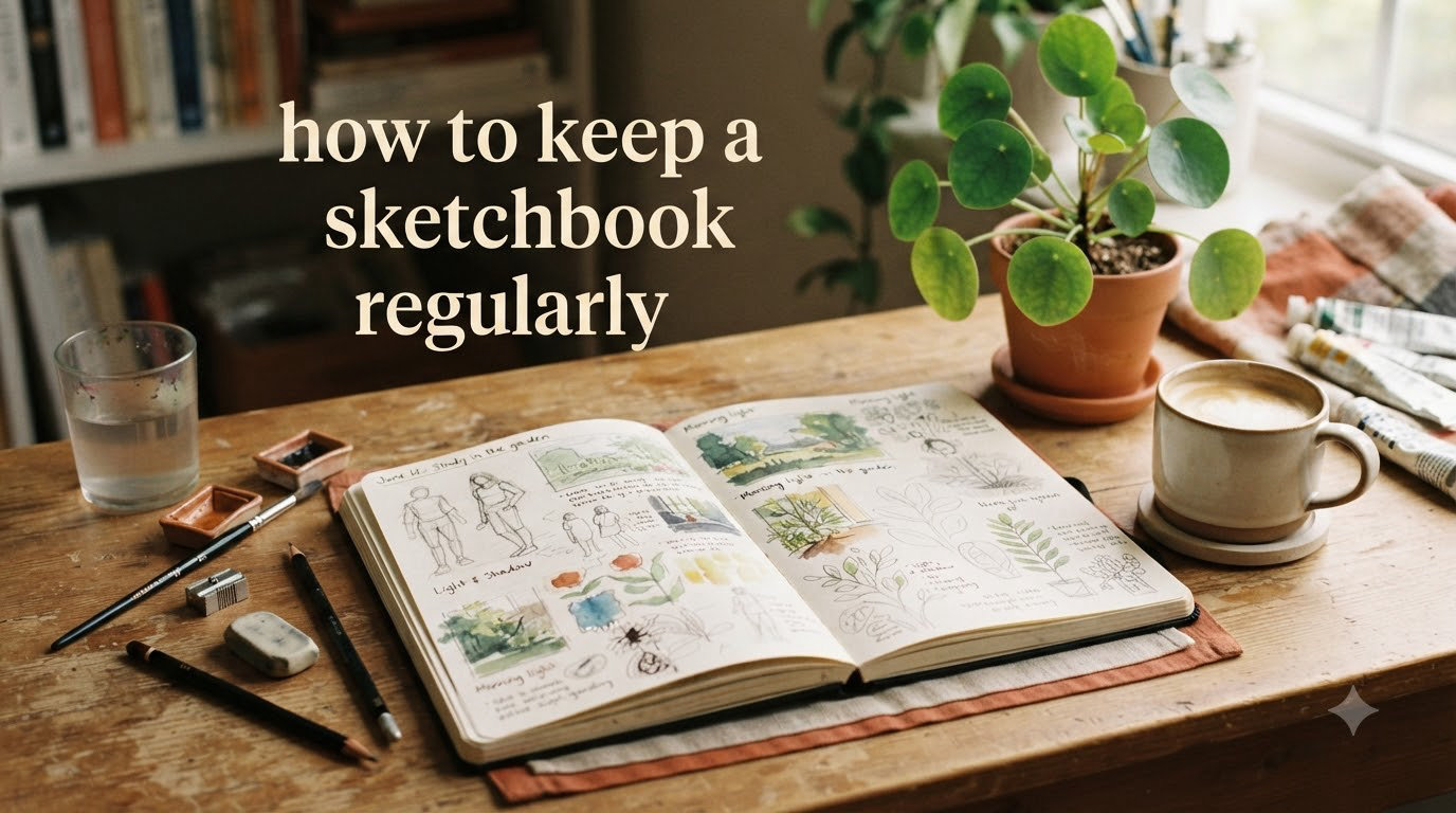 how to keep a sketchbook regularly