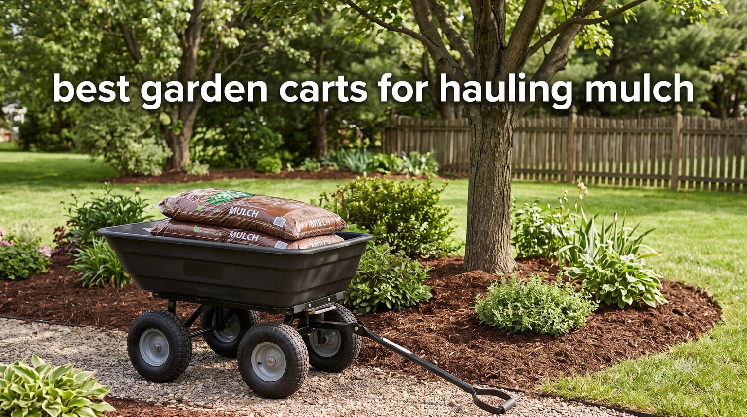 best garden carts for hauling mulch