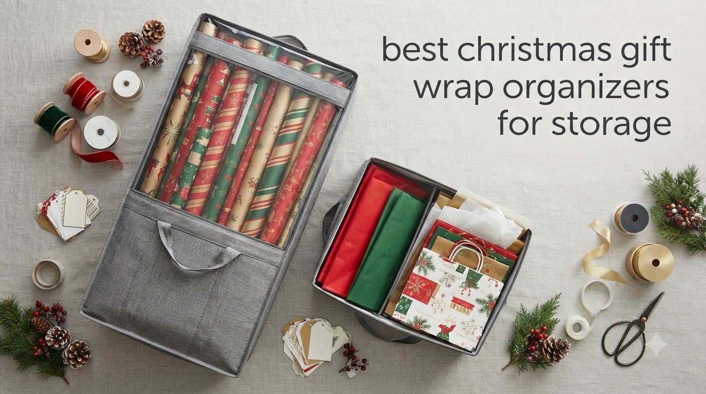 best christmas gift wrap organizers for storage
