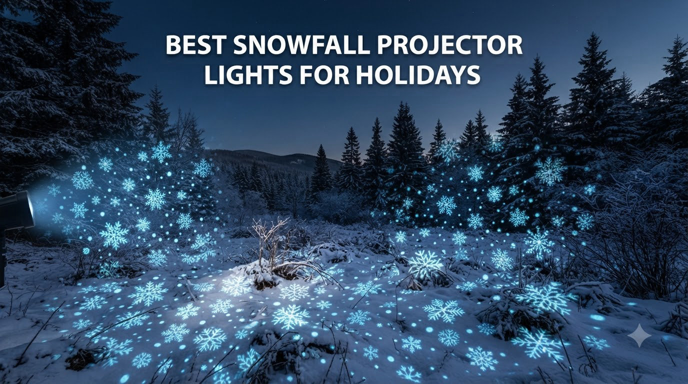 best snowfall projector lights for holidays