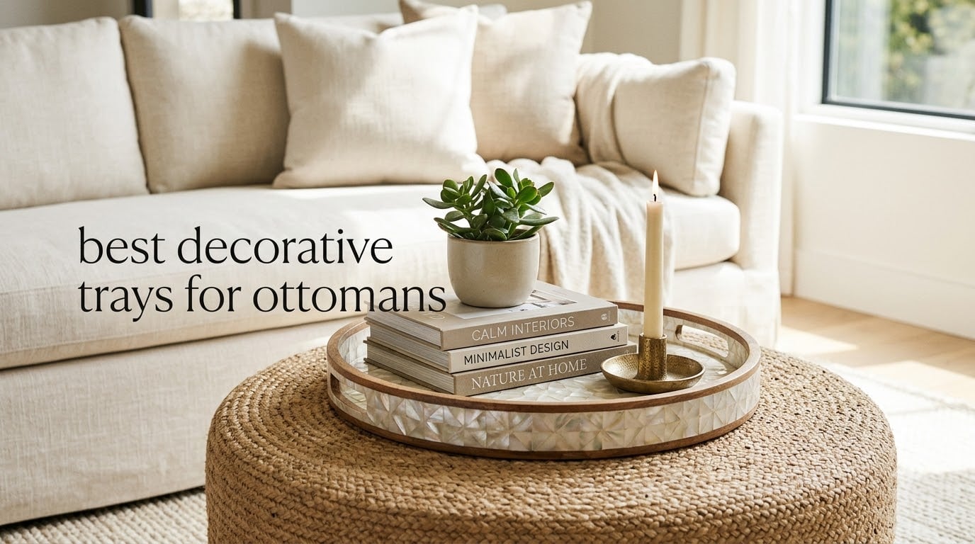 best decorative trays for ottomans