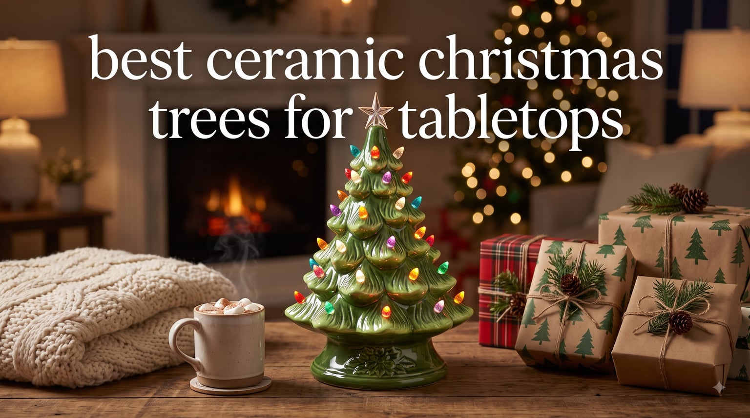 best ceramic christmas trees for tabletops