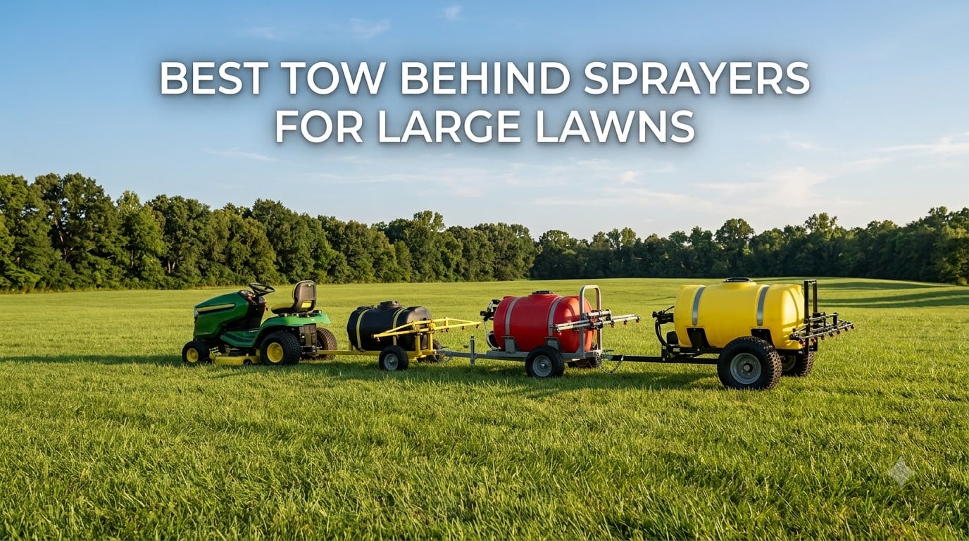 best tow behind sprayers for large lawns