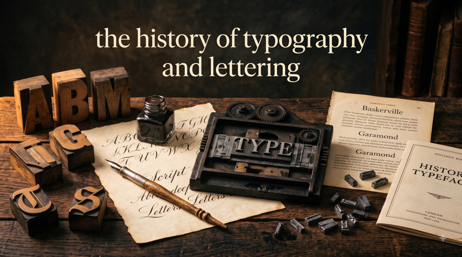 the history of typography and lettering