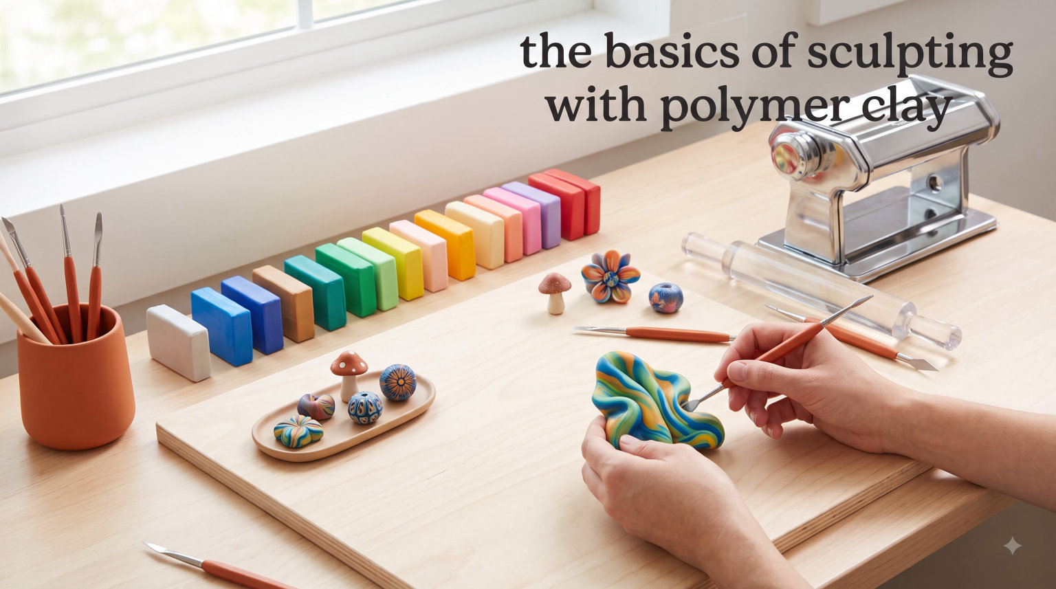the basics of sculpting with polymer clay
