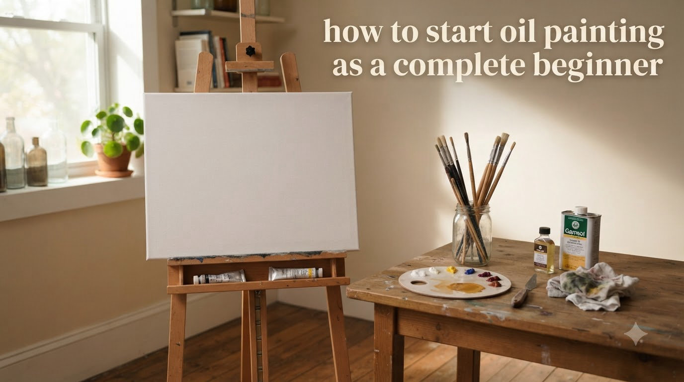 how to start oil painting as a complete beginner