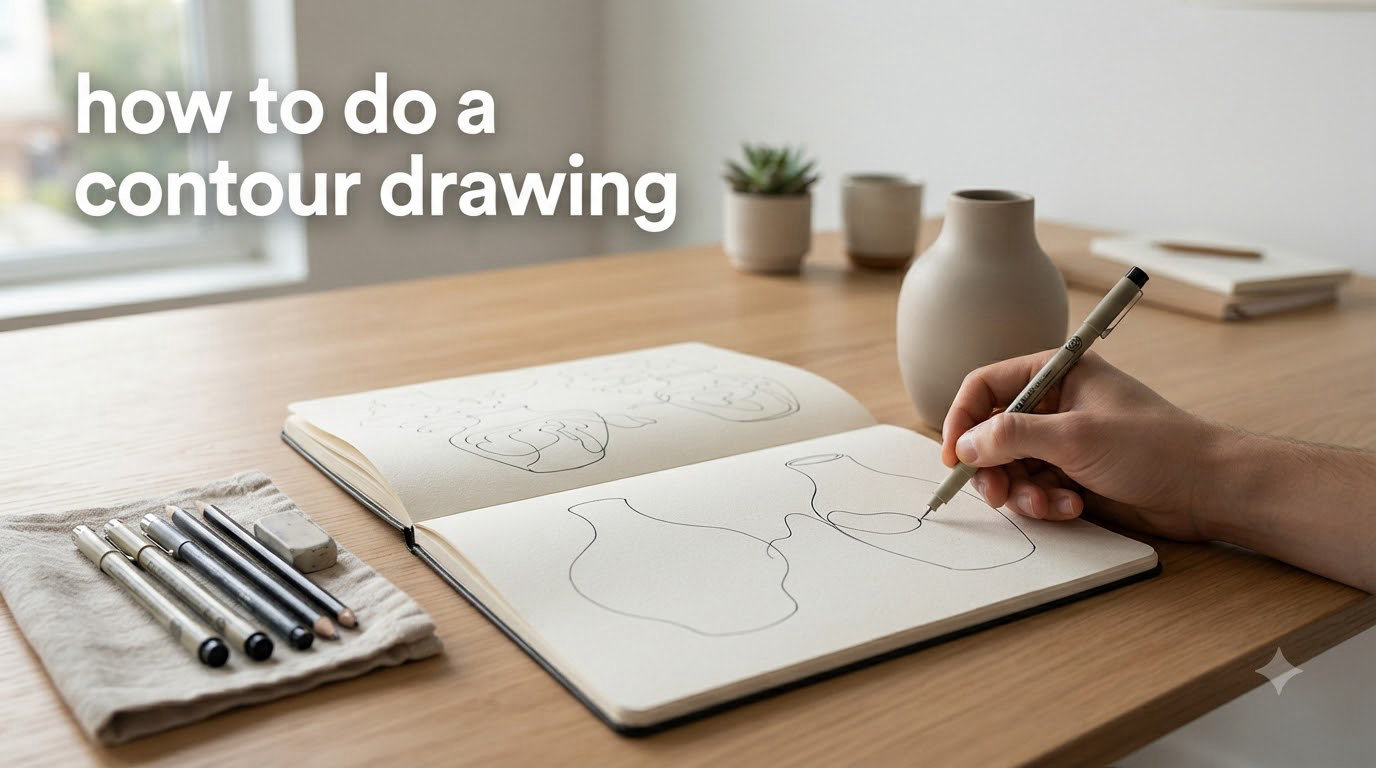 how to do a contour drawing
