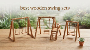 best wooden swing sets