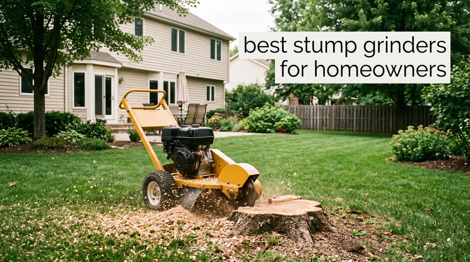 best stump grinders for homeowners