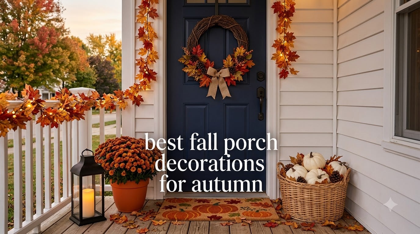 best fall porch decorations for autumn
