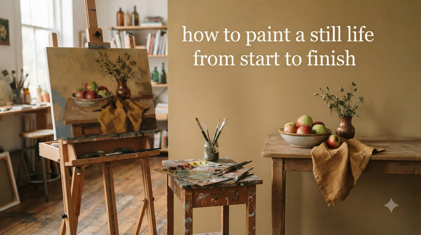 how to paint a still life from start to finish