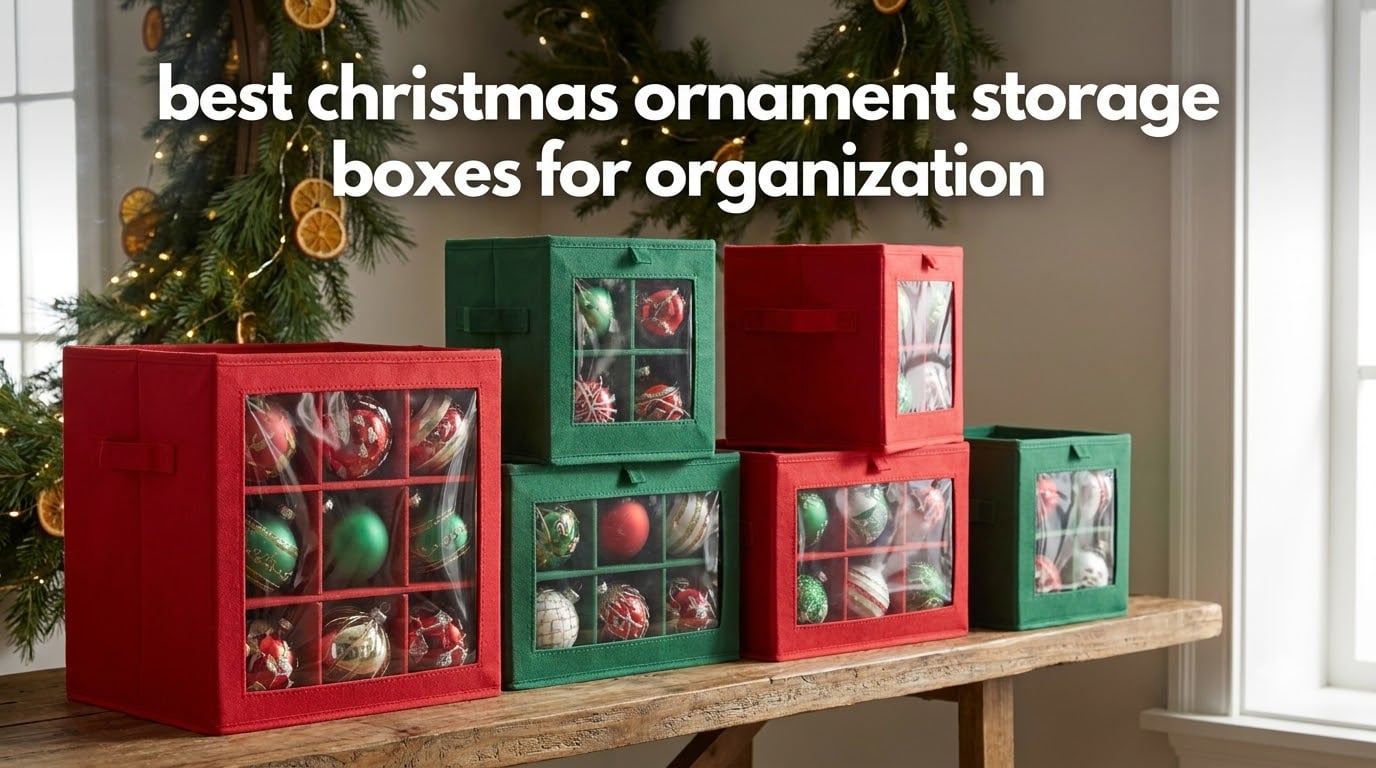 best christmas ornament storage boxes for organization