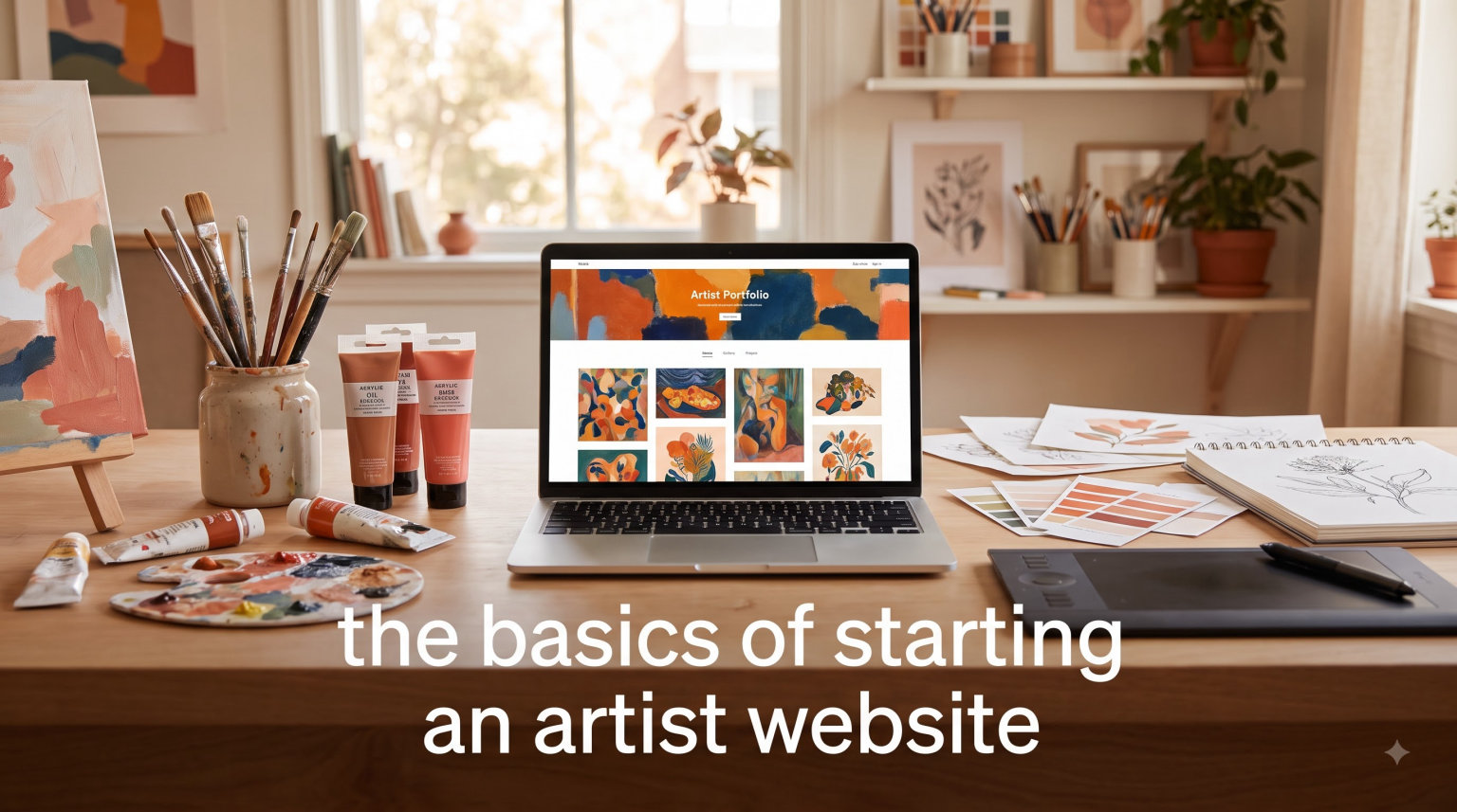 the basics of starting an artist website