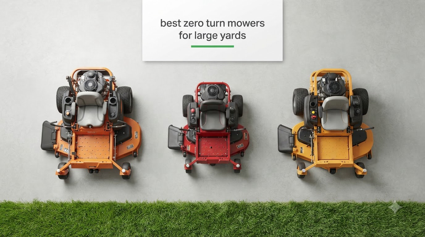 best zero turn mowers for large yards