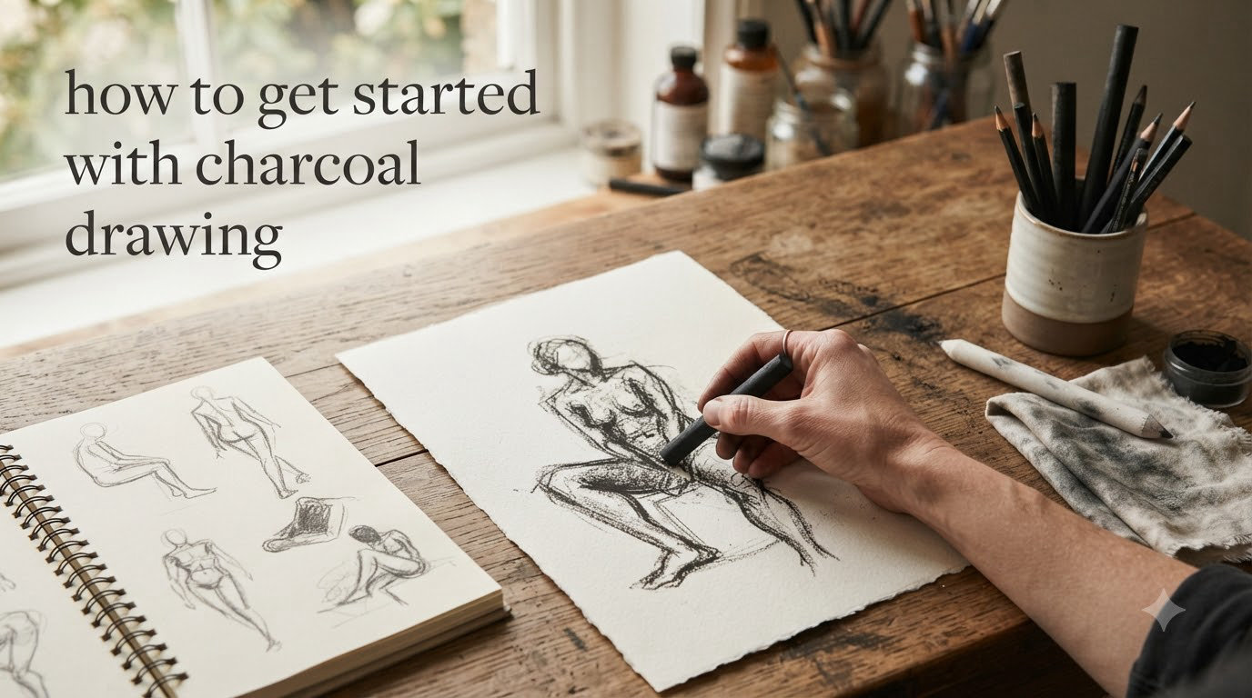 how to get started with charcoal drawing