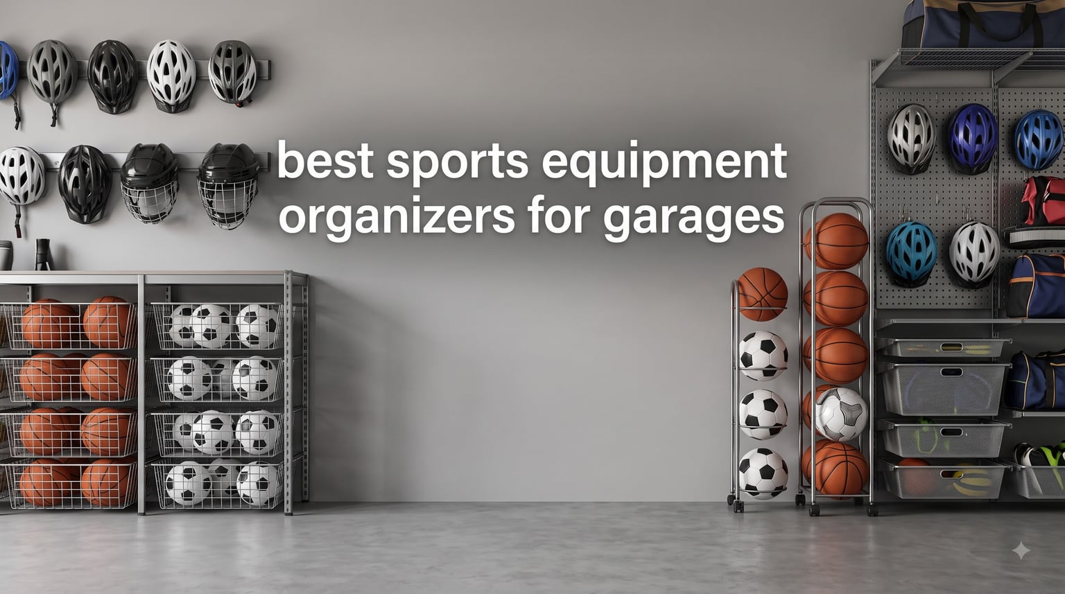 best sports equipment organizers for garages