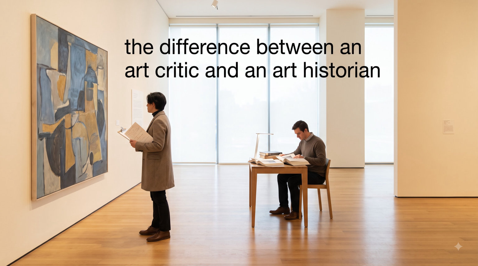 the difference between an art critic and an art historian