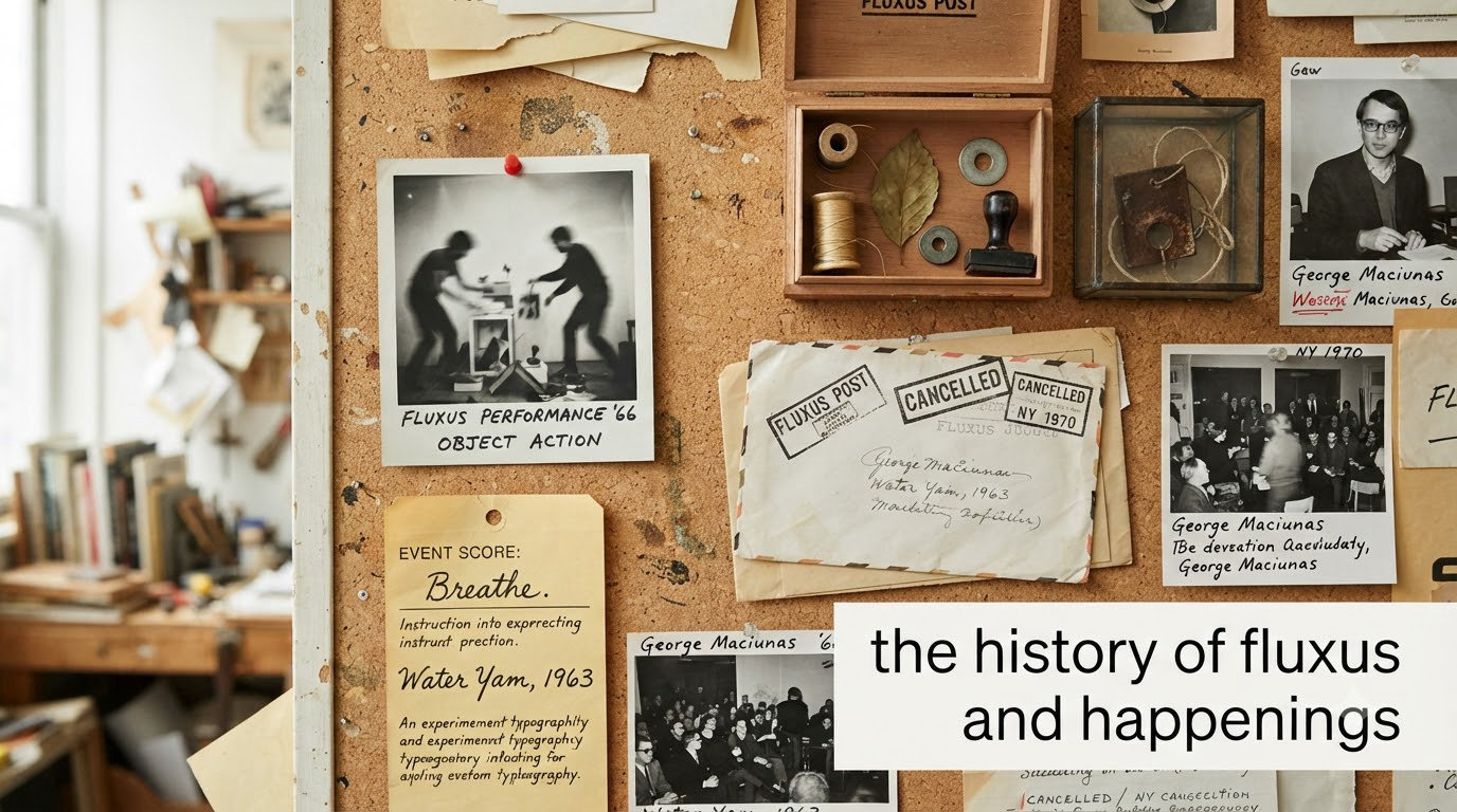 the history of fluxus and happenings