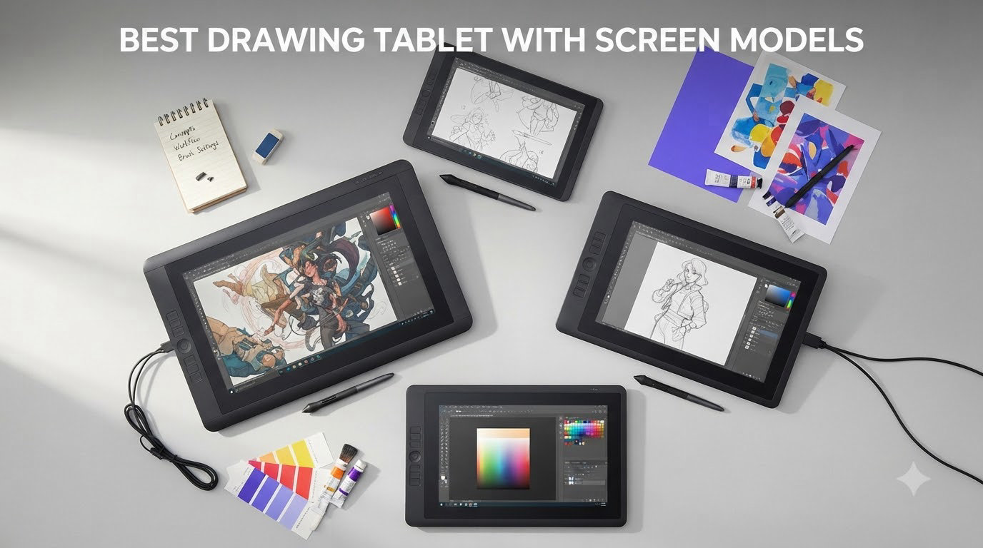 best drawing tablets with screen models