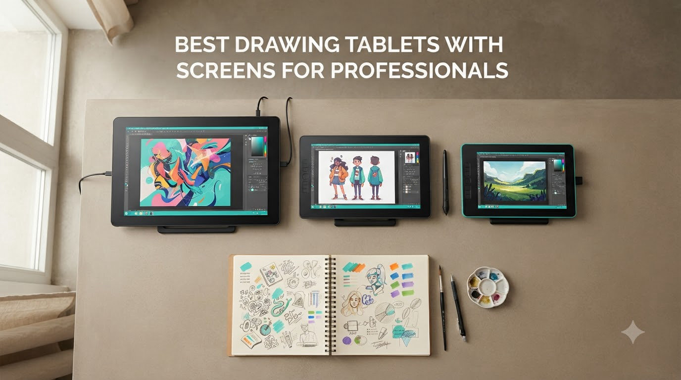 best drawing tablets with screens for professionals