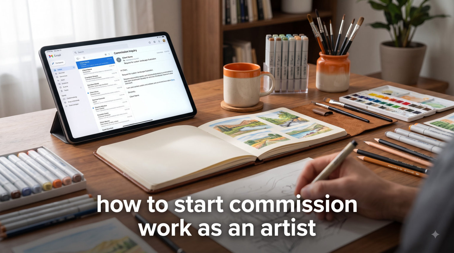how to start commission work as an artist