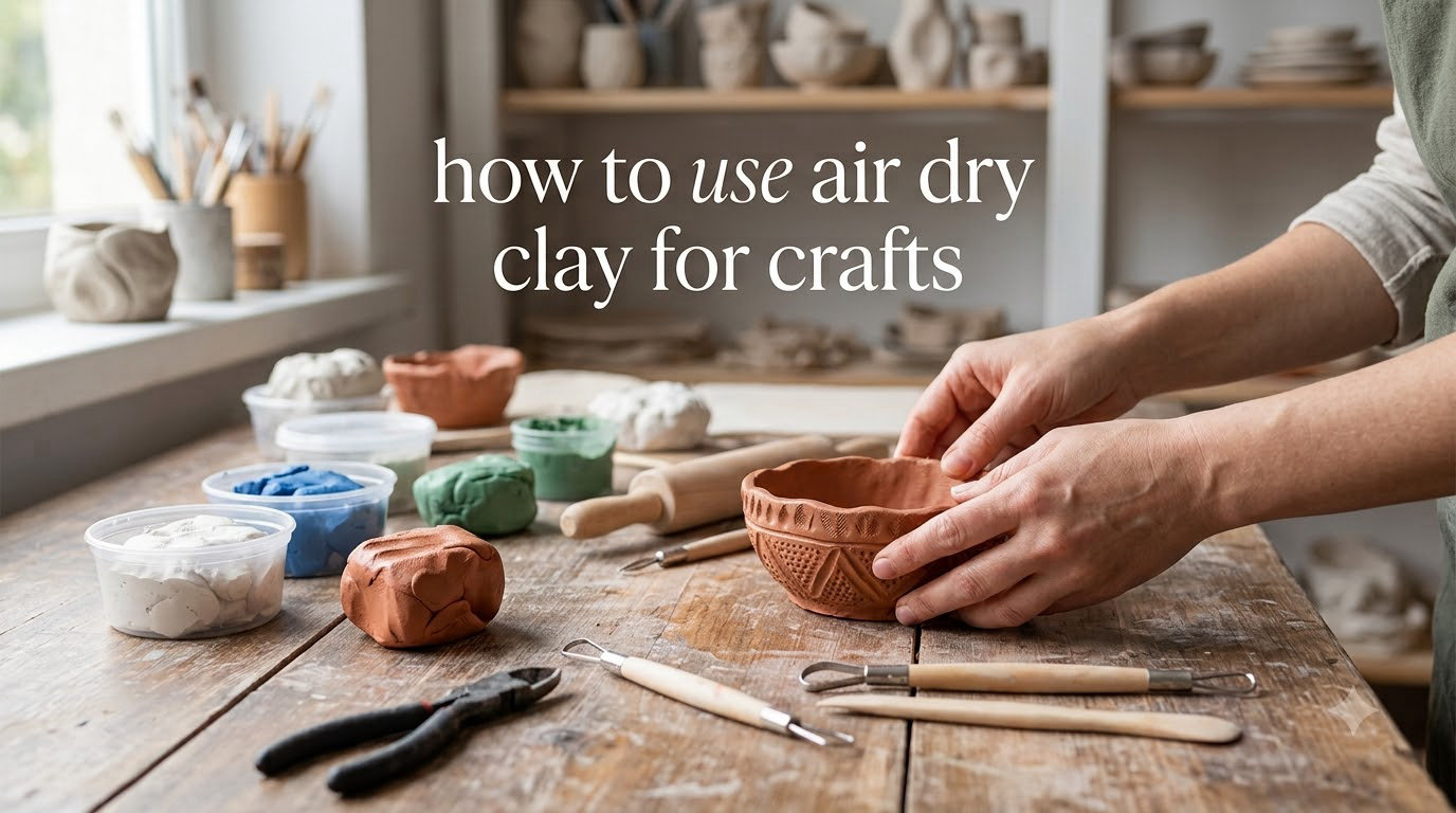 how to use air dry clay for crafts