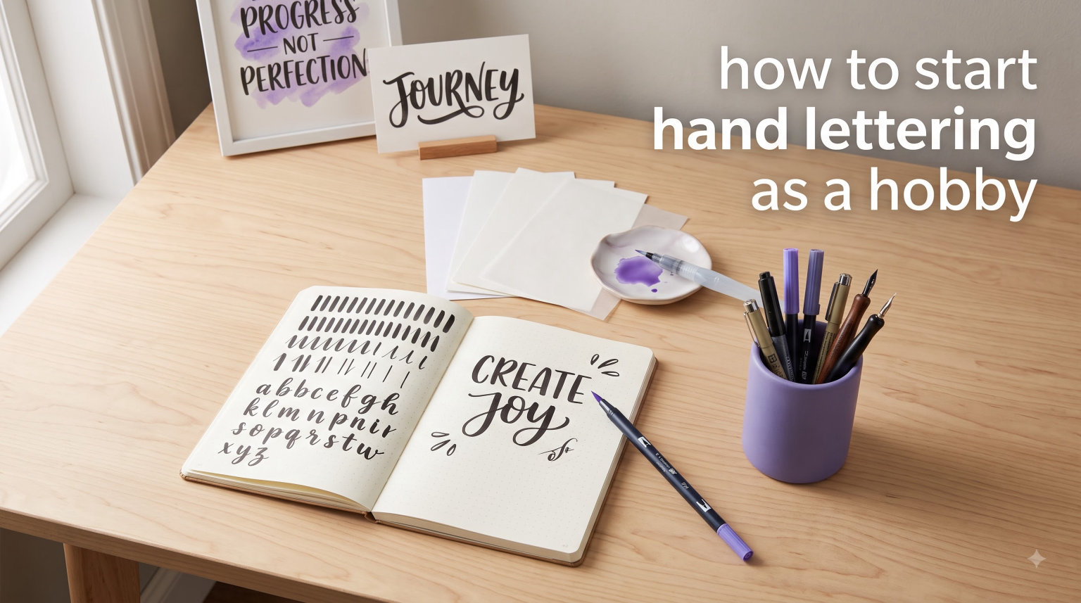 how to start hand lettering as a hobby