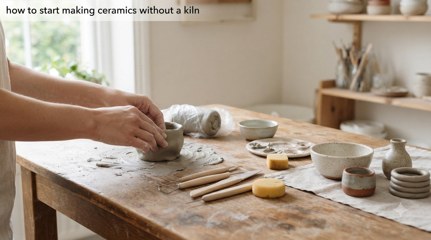 how to start making ceramics without a kiln