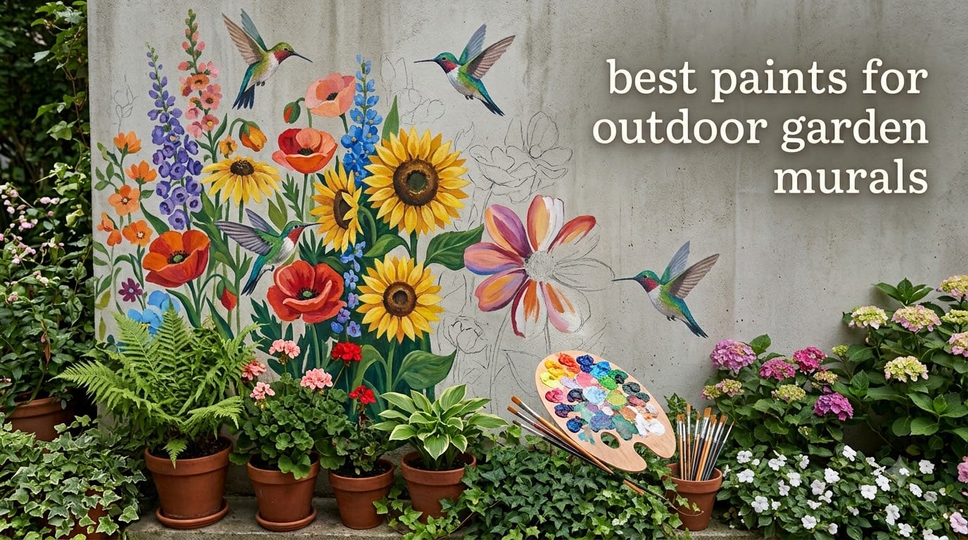 best paints for outdoor garden murals