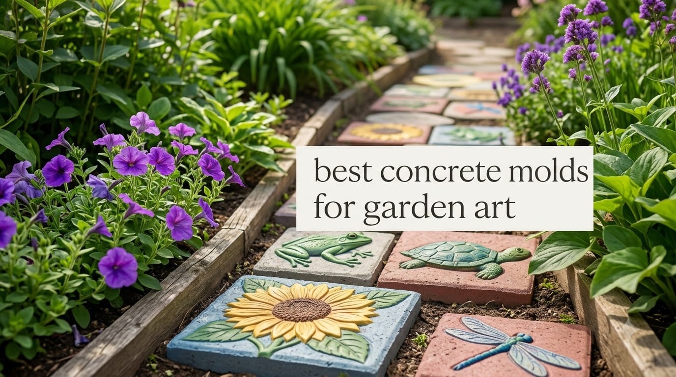 best concrete molds for garden art